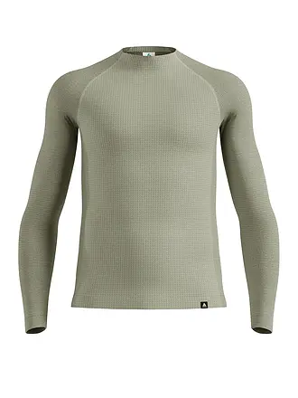 ODLO | Herren Unterziehsirt Natural Merino 260 1/2 Zip | hellgrau
